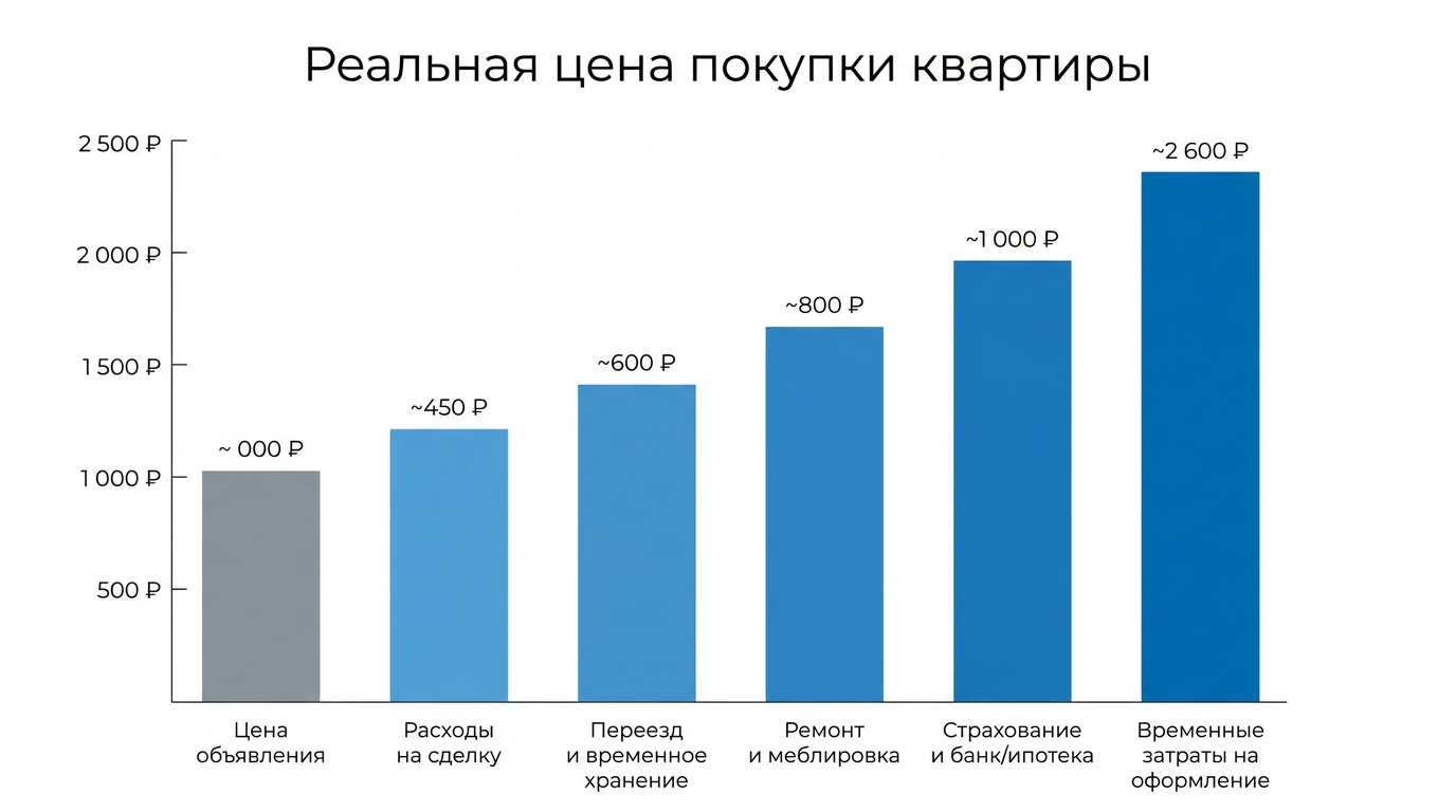 Реальная цена покупки квартиры